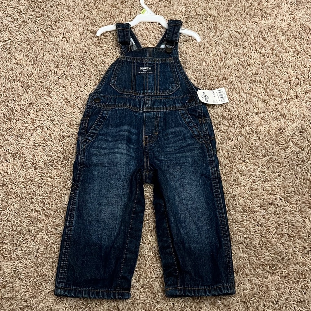 Oshkosh flannel lined overalls